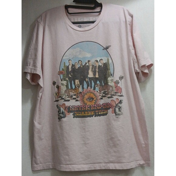 One Republic Never Ending Summer 2022 Tour Pink Double Sided Graphic T-Shirt XL - Picture 2 of 6